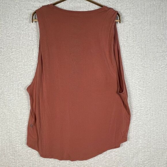 Lululemon Rusty Paprika Orange All Yours Boyfriend Tank Top Sleeveless Size 8 - Picture 3 of 8